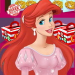 Ariel Cooking Wedding Cake